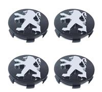 4Pcs Car Hub Centre Caps for Peugeot RCZ 2010-2013, Wheel Center Caps AutoDecor Accessories Waterproof DustProof Wear Resistant Anti Rust,56MM