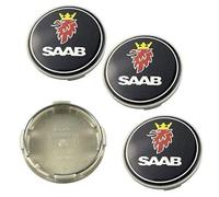 4Pcs Car Hub Centre Caps for Saab 93 9-3 9-5 Wheel Covers Car Tire Logos Badge Emblem Tyres Rims Styling Decoration Accessories