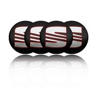 4Pcs Car Hub Centre Caps for Seat FR cupra Leon 2 mk2 5f Ibiza Altea Alhambra Exeo 56mm, Wheel Hub Cover Wheel Replacement Cover Waterproof Wear Resistant Center Cap Auto Styling Accessories