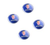 4pcs Car Hub Centre Caps Sticker, for SAAB 9 3 9 5 9-3 9-5（56MM）Wheel Hubcap Waterproof DustProof Rust Auto Styling Decoration Accessories,B