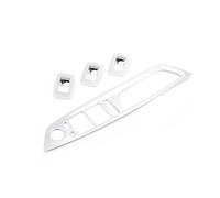 4pcs Car Interior Door Handle Panel Window Switch Button Cover Trim Strip for X5 X6 E70 E71 2007-2014 Handle(OneColor)