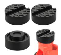 4PCs Car Jack Rubber Pads,Trolley Jack Rubber Blocks,Slotted Jacking Pad Adapter,Floor Jacking Lifting Blocks Pinch Weld Adapter,Universal Frame Rail Protector for Trolley Jacks,Car Lift 65×65×33mm