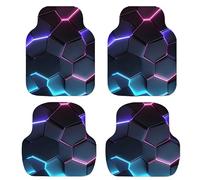 4Pcs Car Mats for SEAT Cupra Born 2021-2026 Non Slip Car Floor Mat diatom mud and rubber car mat set Right Hand Drive Car floor Mats Front Rear Set,Blue Black
