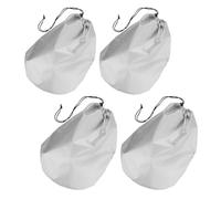 4pcs Car Mirror Covers, Silver Oxford Cloth Double Layer | Drawstring Closure, Water Resistant UV Defense, for Rearview and Exterior Mirrors on Highways