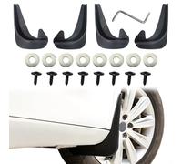 4PCS Car Mud Flaps, Black Mud Flaps Splash Guards, Front Rear Mud Flaps Splash Guards, No Drilling Mudguards Fenders Car Exterior Accessories Universal for Most Cars, Sedan Vehicle