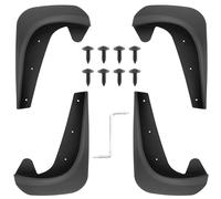 4PCS Car Mud Flaps Fender Splash Guards, Mud Flaps with Screws, Mudguard Fender Flares with Hardware Front and Rear, Universal Mudflaps Splash Guards for Car Pickup SUV Van Truck, 180x250mm