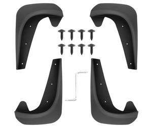 4PCS Car Mud Flaps Fender Splash Guards, Mud Flaps with Screws, Mudguard Fender Flares with Hardware Front and Rear, Universal Mudflaps Splash Guards for Car Pickup SUV Van Truck, 180x250mm