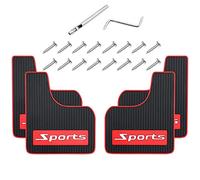 4PCS Car Mud Flaps Universal Rubber Mudguard Soft No Collision Front and Rear Fender Splash Guards Mud Flaps for Cars