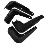 4pcs Car Mudguard Plastic Splash Guard for Wheels and Tires Black | Simple Retrofit Fit, Cleaner Wheels and Less Splatter, for Snowy Slush Roads and Muddy Surfaces