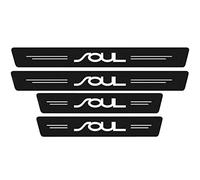4pcs Car Outer Door Sill Protector for KI-A Sportage Rio CEED GT GTline Xline, Carbon Fiber Auto Kick Plates Accessories Scuff Guard Threshold Cover Pedal Sticker Trim - Self-Adhesive, Soul