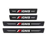 4pcs Car Outer Door Sill Protector for Suz-uki SX4 S-Cross Swift Jimny Vitara, Carbon Fiber Auto Kick Plates Accessories Scuff Guard Threshold Cover Pedal Sticker Trim - Self-Adhesive, Ignis
