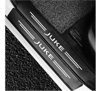 4pcs Car Outer Door Sill Protector Kick Plates for Nis-san Juke F15 F16 2011-2020, Carbon Fiber Auto Accessories Scuff Guard Threshold Cover Pedal, Sticker Trim Non-Slip,Black