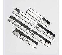 4pcs Car Outer Door Sill Protector Kick Plates for Nissan X-Trail T32 2014-2016 2017 2018,Stainless Steel Welcome Pedal Non-Slip Scuff Guard Threshold Cover,Auto Styling Decoration Accessory
