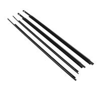 4pcs Car Outer Window Rubber Weatherstrip for Toyota for Sequoia 2008-2020 Waterproof Pressure Strip Sealing Belt Moulding Trim Door Weatherstrip Seal