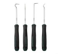 4pcs Car Pick and Hook Tool Set for O For Ring and Oil Seal Removal with Hardened Steel Shafts, Plastic Grip Handles, and Multiple Hook Angles for Automotive Maintenance (B)