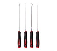 4Pcs Car Pick Hook, O Ring Oil Seal Gasket Puller Remover for Engineers, Technicians and Hoobyists Pick & Hook Set wth Hard-grip Plastic Handle(long)