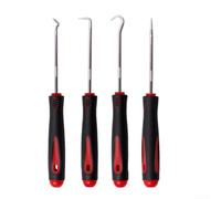 4Pcs Car Pick Hook, O Ring Oil Seal Gasket Puller Remover for Engineers, Technicians and Hoobyists Pick & Hook Set wth Hard-grip Plastic Handle(Short)