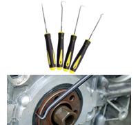 4pcs Car Pick Hook Tool Set for Removing O Rings, Oil Seals and Small Parts, Includes Multiple Hook Styles for Use in Car Repairs (Short)