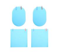 4pcs Car Rearview Mirror Film Anti Mist Protector PET for Side Windows | Easy Application, Rainproof Nano Layer, Reduces Glare, Supports Clearer Viewing during Foggy or Snowy Weather