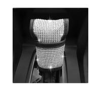 4Pcs Car Seat Belt Covers Crystal Leather Handbrake Cover Pads Rhinestone Gear Cushion