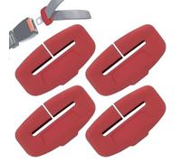 4PCS Car Seats Belts Buckles Cover, Silicone Seatbelt Lock Protector, Reusable Silent Seat Belt Buckle Guard, Scratch Resistant, Interior Accessories For Sedan & Truck