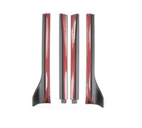 4Pcs Car Side Skirts Compatible For Tesla Model Y Extension Rocker Panels Lip Splitters Spoiler Bumper Rocker Panels Accessories 2020-2023(Matte carbon fiber)