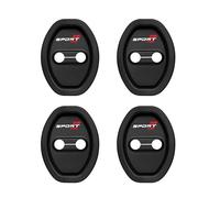 4PCS Car Silicone Door Latch Protective Cover for Mercedes-Benz B180 2010-2015, Car Door Lock Cover Protector Silent Shock Pads Silicone Door Lock Protector,Black