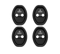 4PCS Car Silicone Door Latch Protective Cover for Suzuki Swift/Sport AZ/Hybrid 2017-2024 2025, Car Door Lock Cover Protector Silent Shock Pads Silicone Door Lock Protector,Black