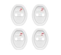 4PCS Car Silicone Door Latch Protective Cover for Toyota RAV4 2015-2019, Car Door Lock Cover Protector Silent Shock Pads Silicone Door Lock Protector,White