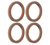 4pcs Car Speaker Spacer Rings High Density 5 Inch Wooden Car Speaker Adapter Mounts for Improved Sound Quality and Installation in Vehicles
