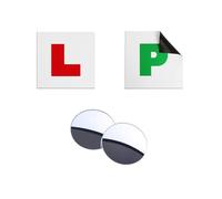 4pcs Car Stickers, L Plates Magnetic, Car Mirror, Blind Spot Mirrors for Cars, l Plates for Car Magnetic,No Melting No Blow Off Easy to Move Without Scratching Painting Off