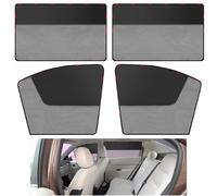 4PCS Car Sun Shade, Magnetic Mesh Car Window Shades to Block UV Rays, Semi-Shading Semi-Permeable for Blockout, Privacy for Most Cars, car window cover