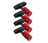 4pcs Car Tailgate Hood Strut Safety Lock Clamps Non-Slip | Universal Fit for Tailgate and Truck Hood Struts, Anti-slip T-handle Design, for Garage Repairs and Inspections