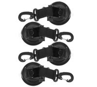 4pcs Car Tent Suction Cup Hook with Rope, Rubber Canvas Hanging Anchor