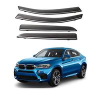 4pcs Car Tinted Wind Deflectors for BM-W X6 2009-2018, Window Wind Deflectors Tinted Awning Shield Visor Rain Sun Wind Shelters Smoke Guards Sun Visors/Rain Shield/Wind Shield