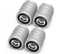 4pcs Car Tire Air Valve Caps- Auto Wheel Tyre Dust Stems Cover with Logo Emblem Waterproof Dust-Proof fit for Mazda M2 M3 M5 M6 MX5 RX7 RX8 A8 CX9 MX6 R3 CX-5 CX-7 CX-8 Serie
