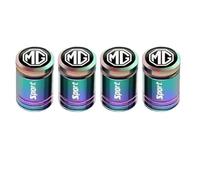 4PCS Car Tire Valve Caps for MG MG5 6 ZS HS One Pilot,Tire Valve Stem Caps Leak-Proof Dust Caps Anti-corrosion Premium Alloy Auto Tire Accessories,Multi-colored