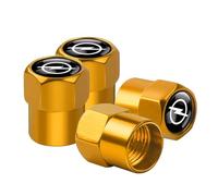 4pcs Car Tire Valve Stem Caps,Car Tyres Dust Caps,for Opel Corsa D Astra Insignia Mokka Adam Combo OPC Vauxhall,Leakproof Corrosion Resistant Car Valve Caps,Car Accessories,B-Orange