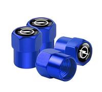 4pcs Car Tire Valve Stem Caps,Car Tyres Dust Caps,for Opel Corsa D Astra Insignia Mokka Adam Combo OPC Vauxhall,Leakproof Corrosion Resistant Car Valve Caps,Car Accessories,E-Blue