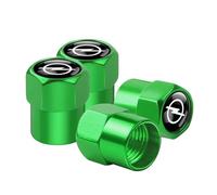 4pcs Car Tire Valve Stem Caps,Car Tyres Dust Caps,for Opel Corsa D Astra Insignia Mokka Adam Combo OPC Vauxhall,Leakproof Corrosion Resistant Car Valve Caps,Car Accessories,F-Green