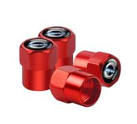 4pcs Car Tire Valve Stem Caps,Car Tyres Dust Caps,for Volvo V60 V40 XC90 XC40 S60 XC60 V70 S90 V90,Leakproof Corrosion Resistant Car Valve Caps,Car Accessories,A-Red