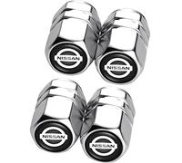 4Pcs Car Tyre Valve Caps Cover,Metal Car Tire Dust Caps for Nissan Qashqai Versa Sentra Altima Rogue Murano Frontier Pathfinder Titan,Car Accessories Anti-corrosion Leak-Proof Screw-On Easy-Grip