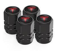 4pcs Car Tyre Valve Caps Tire Dust, for Tesla Model 3/Y/X/S Auto Tire Valve Stem Caps Tire Air Covers,Dust Caps Car Tire Valve Cover