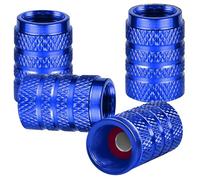 4Pcs Car Tyre Valve Dust Caps for Citroen Jumpy III M 2016-, Replacement Automobile Wheel Air Covers Airtight Leakproof Vehicle Stem Protectors,blue