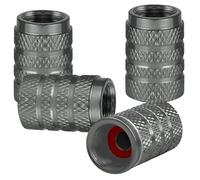 4Pcs Car Tyre Valve Dust Caps for VW Tiguan 3 Typ CT1 2024-, Replacement Automobile Wheel Air Covers Airtight Leakproof Vehicle Stem Protectors,gray