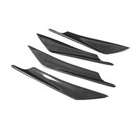 4Pcs Car Universal Front Bumper Lip Splitter, Body Spoiler Deflector Panel, ABS Plastic with Carbon Fiber Design, Easy to Install for Most Vehicles, Enhance Style and