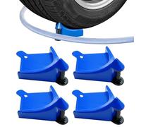 4pcs Car Washing Hose Guide - Detailing Tire Hoses Guide, Car Tire Hose Roller, Preventing Pressure Washer Hoses Stuck Under The Wheels, To Avoid Snagging, For Cars, Truck, & Motorcycle Tires
