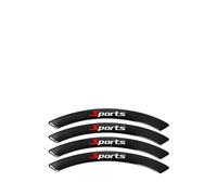 4Pcs Car Wheel Arch Eyebrows Decorative Strip for BMW 3 Series 320d E90 320i E90 325i E90 330d E90 330xd E90, Car Body Anti-Scratch Stickers, Vehicles Bumper Fender Guard,A