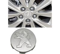 4Pcs Car Wheel Center Cap Cover for Peugeot 3008 307 408 308S 508L 4008 60mm, Waterproof DustProof Wheel Decoration Cover Wheel Hub Caps, Aluminum Alloy Wheel Centre Emblem Cover