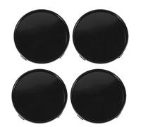 4pcs Car Wheel Center Hub Cap for Aftermarket Rims, Black Plastic | Easy Installation, Hub Protection, Electroplated Finish, Smooth Shiny Look, for DIY Owners and Enthusiasts
